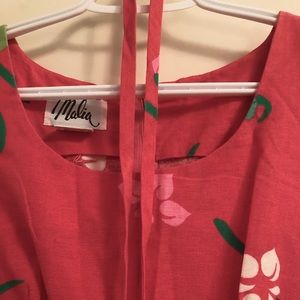 Tropical Pink Vintage 60s-70s dress size medium